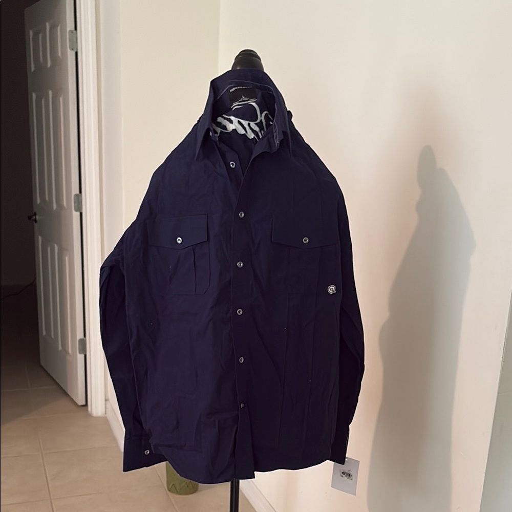 NWT $68 rocawear men’s button down shirt large 762